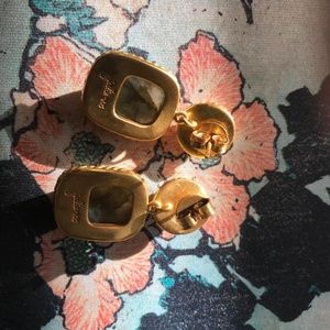 Julie Vos  Drop Earrings Pearl and Labradorite